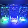 GP GLOWPRODUCTS.COM Light Up Drinking Glasses (Set of 6) - 12 oz Glowing Tumbler LED Drink Glasses with 8 Color Modes (Multi)
