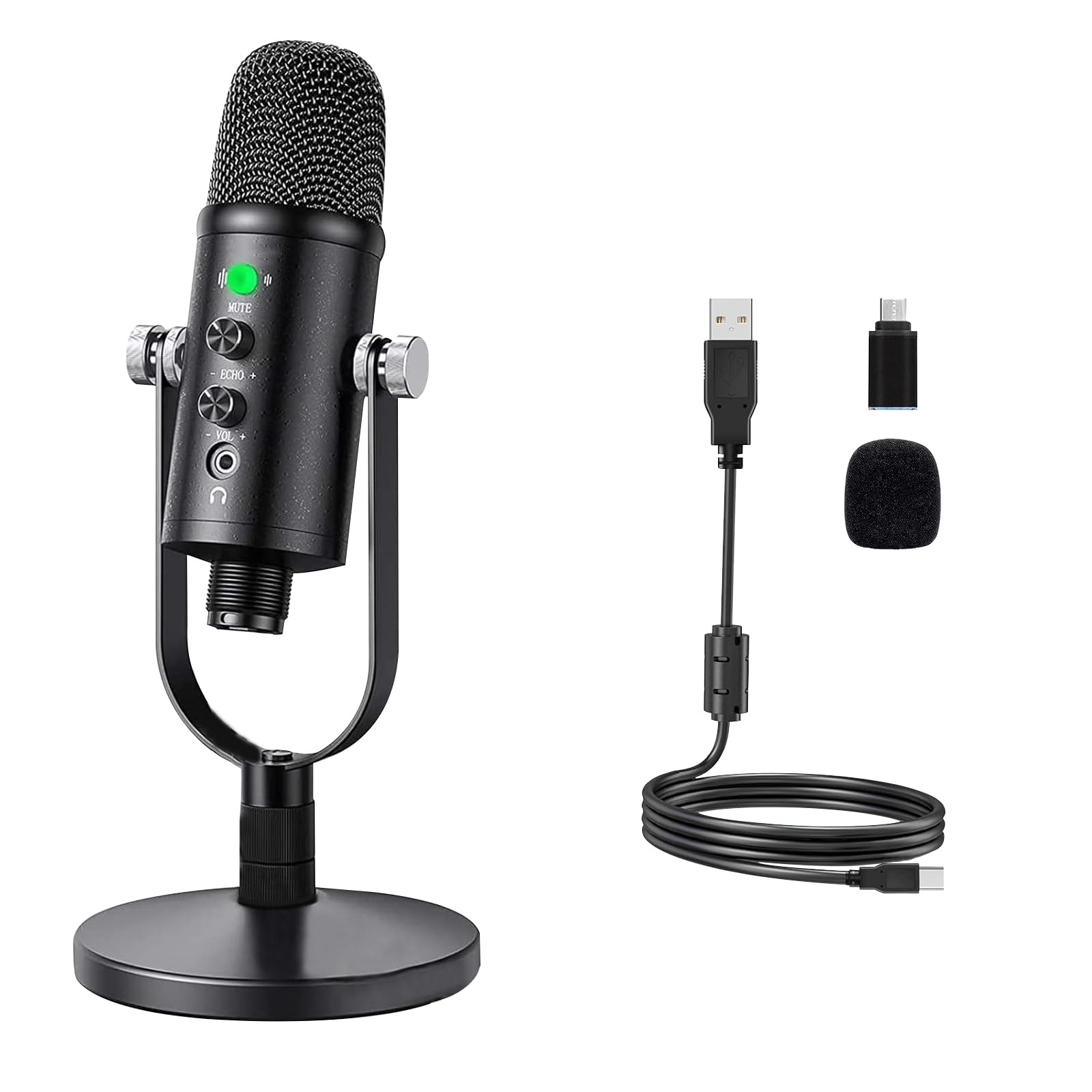 Delarbeaden USB Microphone,Condenser Recording
