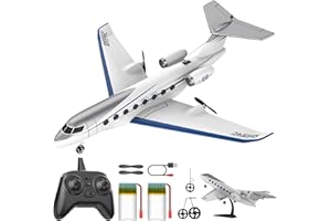 DEERC G650 RC Plane Private Jet,3-CH Remote Control Airplane Toys,2.4GHz 6-axis Gyro Stabilizer RTF Hobby Glider Aircraft Plane Easy to Fly for Beginners Kids Adults