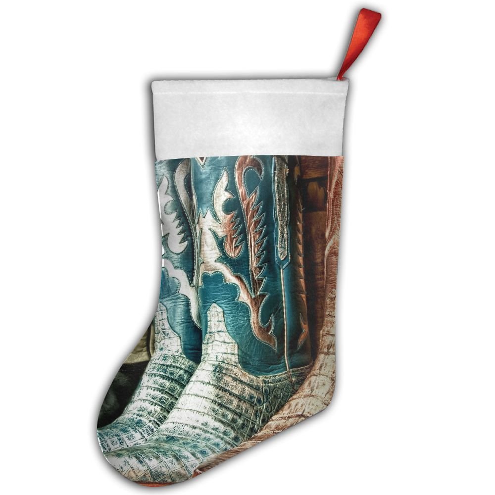  Ksschr Cowboy Boots Christmas Stocking Home