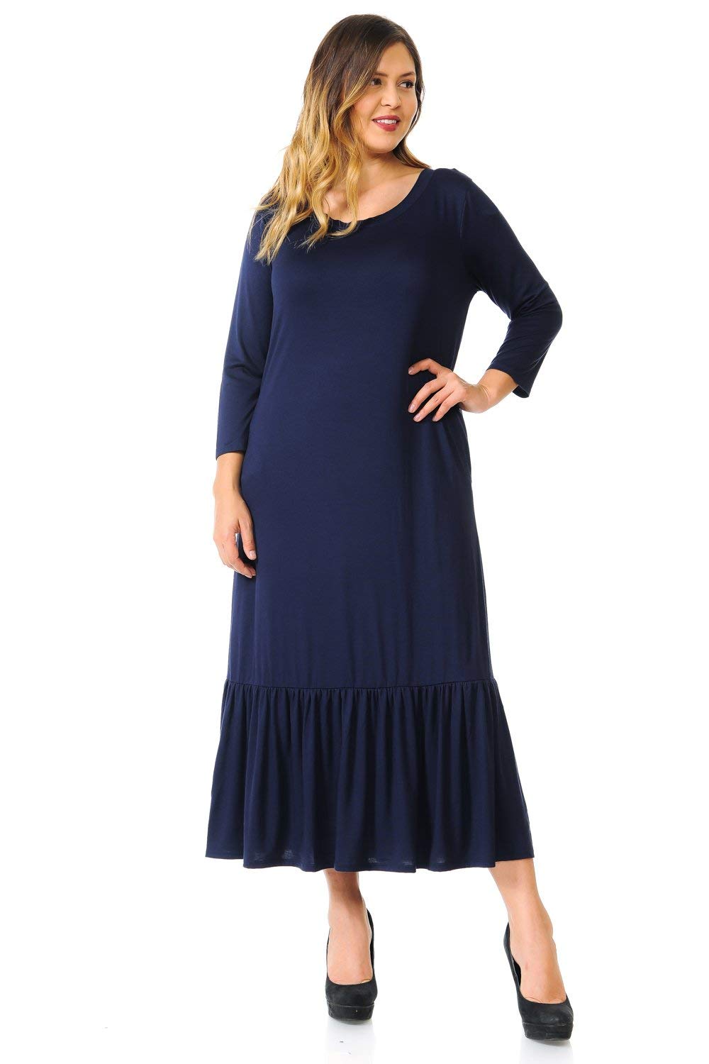 plus size pastel blue dress