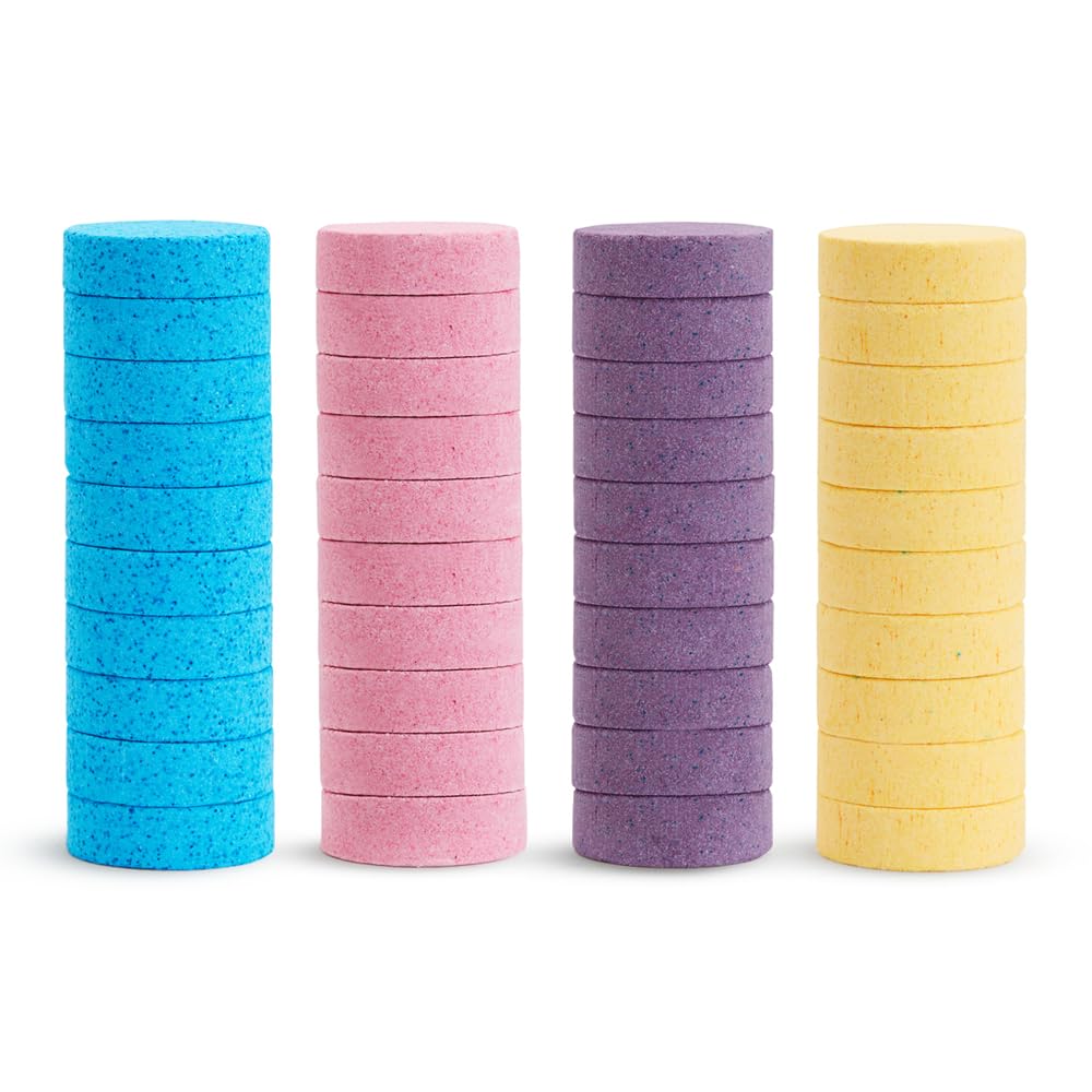 Munchkin Colour Buddies Baby Bath Bombs 40 colours refill | Baby Bath Toys & Shower Toys for Children | Moisturising Formula | Colour Changing Kids Toys | Pack of 40