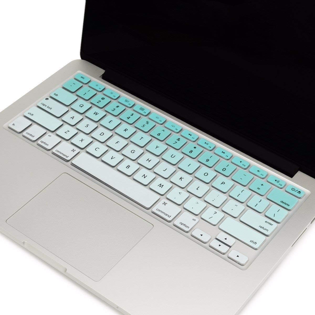 Laprite Ultra Thin Keyboard Cover Protector Soft TPU Skin Compatible MacBook Pro 13/15 Inch (with/Without Retina Display, 2015 or Older Version) MacBook Air 13 Inch (Release 2010-2017), Hot Blue