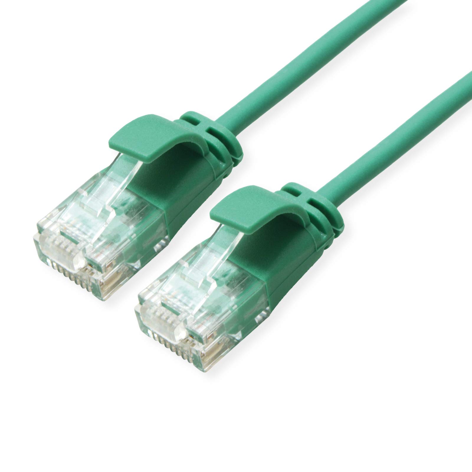 ROLINE 21.15.3937 RJ45 Network Cable Patch Cable CAT 6a U/UTP 5.00 m Green Pack of 1