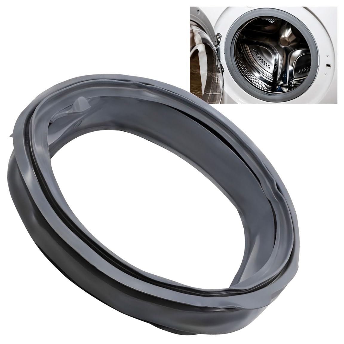 Photo 1 of Washer Door Gasket WH08X20906 Fit For GE Front Load Washer Compatible With GE GFW450SPK0DG GFW450SSK0WW GFWS1705H0DG Replaces Models 4324985, AP5951997 etc.