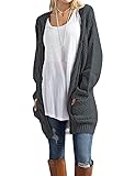 OmicGot Womens Open Front Cardigan Sweaters Cable