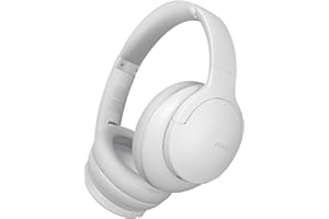 DOQAUS UPGRADED Wireless Headphones Over Ear, 90H Playtime Bluetooth 5.3 Wireless Headphones with 3EQ Modes, Built-in HD Mic, HiFi Stereo Sound, Deep Bass, Memory Foam Ear Cups (Light Gray)