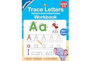 Trace Letters: Alphabet Handwriting Practice workbook for kids: Preschool writing Workbook with Sight words for Pre K, Kindergarten and Kids Ages 3-5. ... Words & Math for Preschool & Kindergarten)