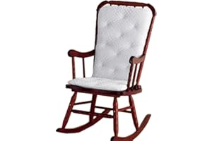 Baby Doll Bedding Heavenly Soft Adult Rocking Chair Pad, White (Chair is not Included with The Product)