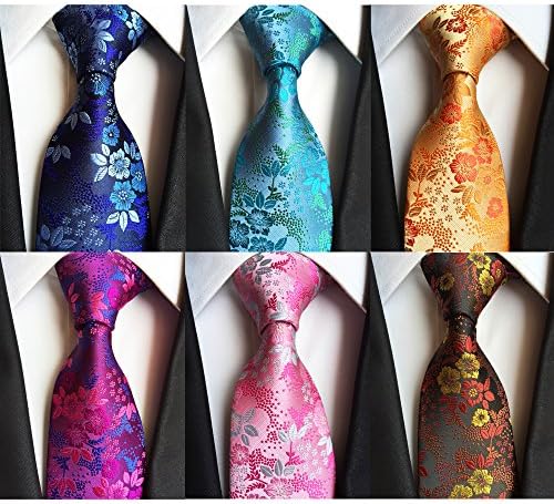 6 Pcs Neck Ties Classical Business Necktie Multiple Sets to Chose From (B001)
