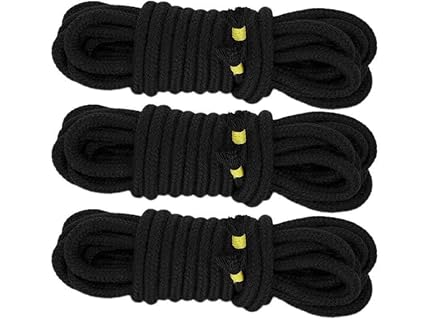 3x 5m Bondageseil Bondage Seil 5 Meter 8mm Rope Baumwollseil (3x 5m Schwarz)