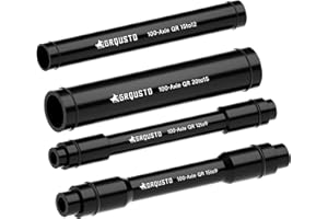 GRQUSTO 100mm Quick Release Hub Thru Axle Adapter for Road Mountain Bicyle, 6061 Aluminium Alloy Wheel Fork Axle Adapter Conversion 12 to 9mm / 15 to 9mm / 15 to 12mm / 20 to 15mm 4 Specifications
