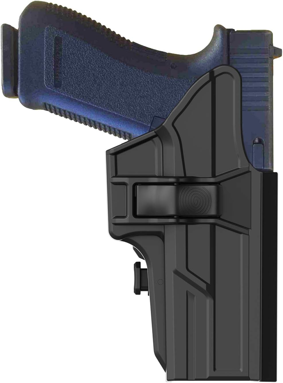 HQDA OWB Holster Fits Glock 17 22 31 G17 G22 G31 (Gen 1-5) Handgun Paddle Holster with Tactical 360° Adjustable Outside Waistband Pistol Holder
