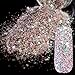 Pink Black Glitter UV Nail Art Glitter Mix Size Acrylic Powder Pentagon Sequins Sheet Nail Supplies Decoration 274