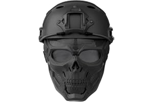 VPZENAR Airsoft Helmet and Mask,Tactical Helmet with NVG Mount,Protective Airsoft Mask, Tactical Full Face Protection, Airsoft Accessories,Airsoft Gear and Tactical Gear