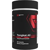 Nootropics Depot Tongkat Ali Extract Capsules | 200mg | 60 Count | 2% Eurycomanone By HPTLC | Eurycoma longifolia Root Extract