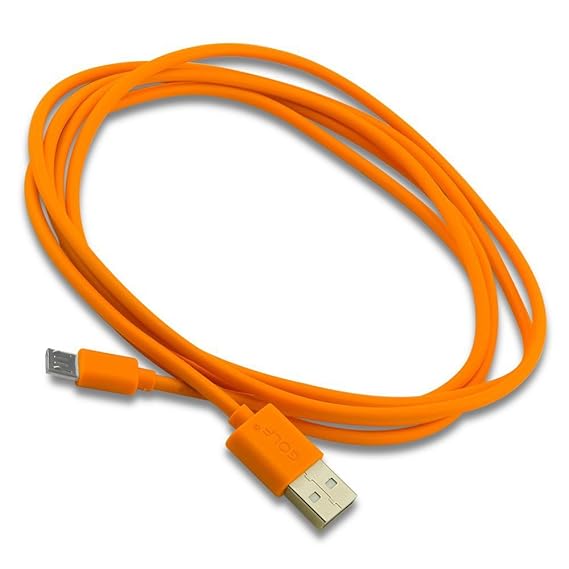 C.D.R. Markenkabel Golf 2m Micro USB Highspeed Ladekabel Datenkabel Ladegerät Daten Lade Flat Kabel für alle MP3-Player mit M