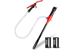 GEXIHODIE Portable Battery Operated Fuel Transfer Pump,Electric Siphon Pump for Gas,Water, Oil and Diesel Transfer