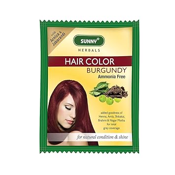 Sunny Health & Fitness Hair Color Burgundy Pack of 4 x 20 g