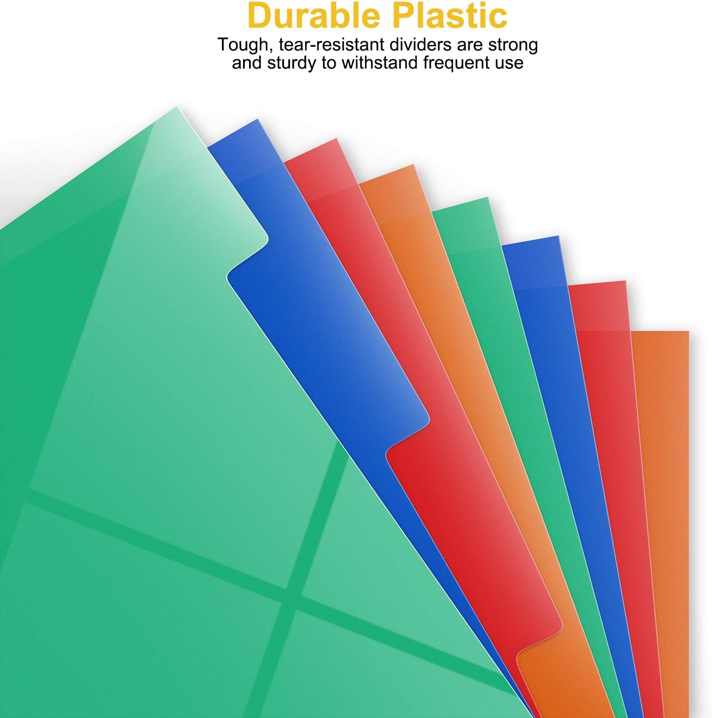 ABClife Zipper Binder with 8 Insertable Plastic Dividers, Document Folder 3 Ring Binder, Retractable Handle, Perfect for School, Project Organization, Holds 300 A4/Letter Size Papers, Black Transparent : Office Products