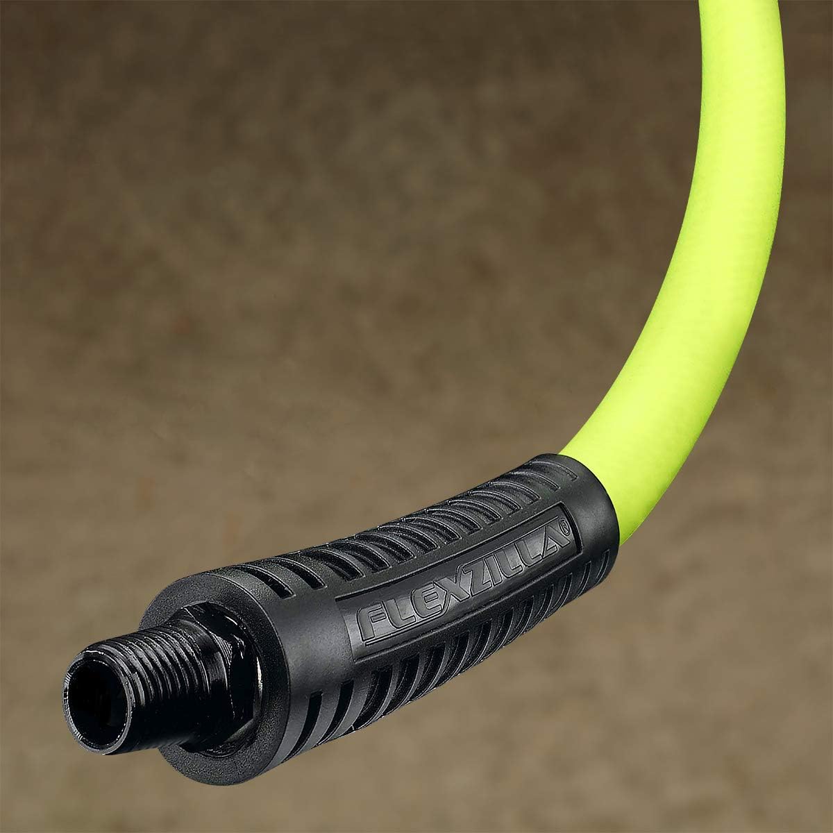 Flexzilla HFZ1450YW2 1/4" (inches) x 50' (feet) Air Hose, 50 ft, MNPT Fittings, Heavy Duty, Lightweight, Hybrid, ZillaGreen-HFZ1450YW2, 1/4" (inches) x 50' (feet): Automotive