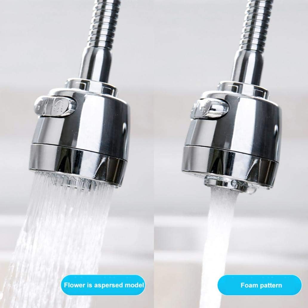 Yiilshaoqx 360 Degree Flexible Nozzle Spout Water Saving Kitchen