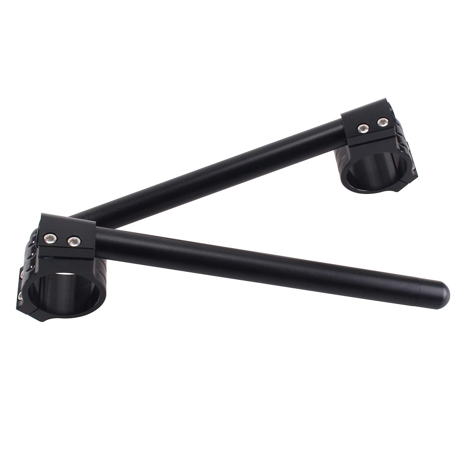 Photo 1 of 35mm Motorcycle Handlebars 7/8" Motorcycle Fork Clip ons Handlebars for Hon-da CB500 CB650 CB750 1969-1982 CBX CL77 MR250 SL350 CB450 CL450 CX500 GB500 GL500 CB550 Su-zuki TS-250 GN-400 GT-550 GS-7