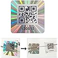 500pcs QR Code Hologram Warranty Void Sticker，Tamper Proof Security Seal Labels with Serial Number,Tamper evident Sticker(1x1 inch)…
