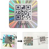 500pcs QR Code Hologram Warranty Void Sticker,Tamper Proof Security Seal Labels with Serial Number,Tamper evident Sticker(1x1 inch)…