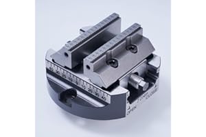 H90X-FL Self-Centering Vise | 135x120x70mm (5.31"x4.72"x2.76") | 1.4T Clamping Force | 58-62 HRC Hardened Jaws | 70Nm Alloy S