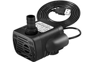 KOOKEE USB Water Pump Fountain Pump Submersible Water Pump 3W for Pet Fountain pet Water Dispenser DC 3.5-9V Water Fountain P