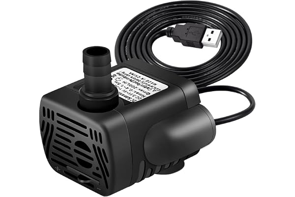 KOOKEE USB Water Pump Fountain Pump Submersible Water Pump 3W for Pet Fountain pet Water Dispenser DC 3.5-9V Water Fountain P