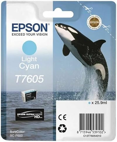 Epson C13T76054010 T7605 Light Cyan Ink Cartridge Genuine
