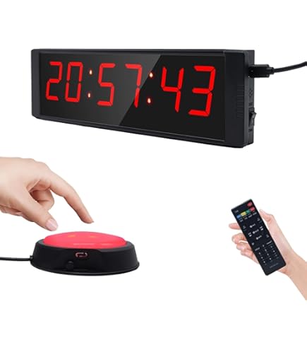 BTBSIGN 2.3 Pouces LED Intervalle Minuterie Avec Télécommande Sans Fil CrossFit Minuterie