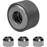 E-VelionX Wheel Stud Installer Tool, Tire Stud Tool, M12x1.25 M12x1.5 M14x1.5, Iron, with 3/4" Hex Wheel Lug Nuts, Silver Tone, 1 Set