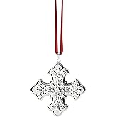 Reed and Barton 897700 2025 Annual Christmas Cross Sterling Silver Ornament, 55th Edition, Christmas, Holiday Decorations