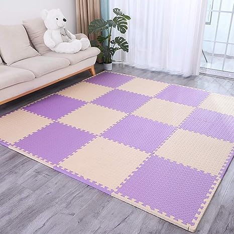 Amazon ジョイントマット 大判 おしゃれ Eva高品質 防音断熱 安心のノンホル 転倒防止 サイドパーツ付き 単色 床暖房対応 子供部屋 ペット マット フロアマット プレイマット キッズ ベビー 赤ちゃ パズルマット ジョイントマット オンライン通販