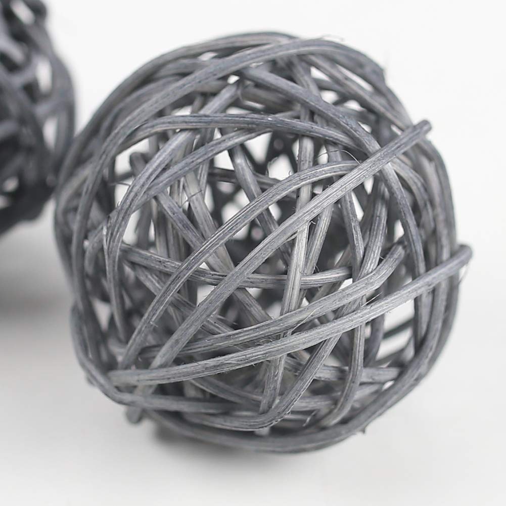 DomeStar Rattan Ball, 24PCS Orbs Vase Fillers