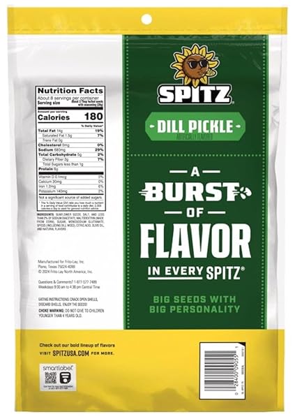 SPITZ, DILL PICKLE SUNFLOWER SEEDS – 16 OZ
