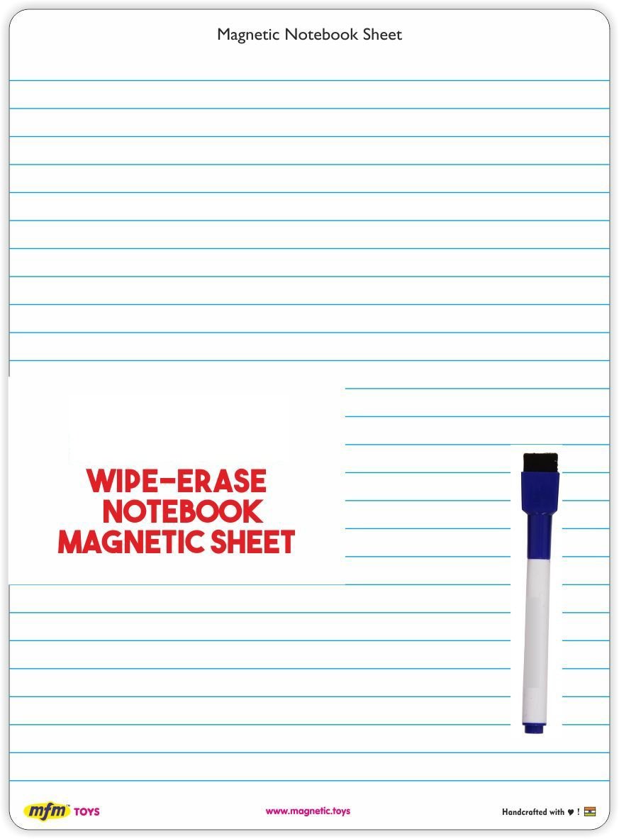 Buy MFM TOYS Dry Erase Notebook Sheets (Pack of 2) for Fridge