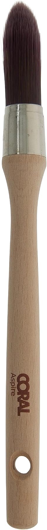 CORAL 18mm Round Sash Paint Brush – Firm Pointed Finish FSC Wood view 4