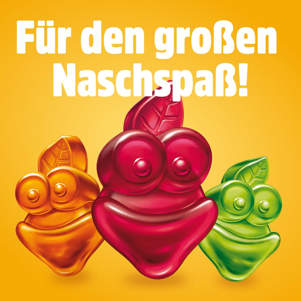 nimm2 Lachgummi Happies – 1 x 325 g – Fruchtgummis mit Fruchtsaft und Vitaminen – Süßigkeit in sechs Geschmacksrichtungen 4