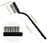 Yoicn Lth 12 Pcs Stainless Wire Brush Set with Plastic Handles 17 cm view 2