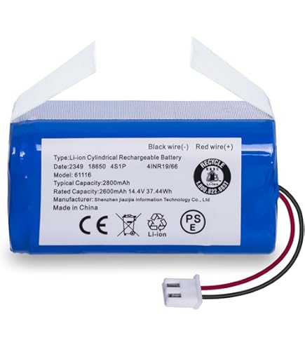 Replacement Battery For Shark ION Robot Vacuums (R76, UR755, RV2400, Etc.) - 2600mAh 14.8V Li-ion