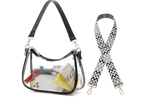 CYHTWSDJ Clear Bag Stadium Approved Clear Purse for Women Stadium