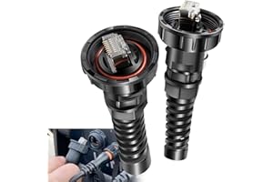 010-10603-00 Network Cable Connector, Waterproof Ethernet Cable Ends RJ45 Plug, Fits for Garmin Marine Devices GPSMAP, GMR, U