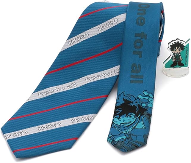 Amazon ピーエスエフエー ネクタイ Tvアニメ 僕のヒーローアカデミア ネクタイ 緑谷出久 ストライプ アクリルスタンド付き P グリーン フリー ネクタイ 通販