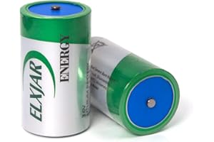 Lunggwey (2-Pack) XL-205F D-Cell 19000mAh 3.6V Lithium Thionyl Chloride (LiSOCI2) Battery, Replacement for Xeno XL-205F, Tadiran TL-4930, TL-5930, Saft LS33600C, Vitzro SB-D02