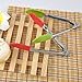 QAAQS 7 Inch Mini Stainless Steel Food Tongs for Serving With Silicone Tips Barbeque Grilling Small Cooking Kitchen Ice Tongs 3 Pieces Green
