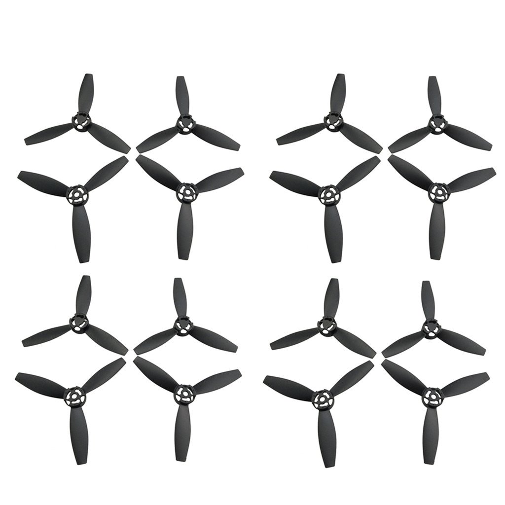 ZYGY 16PCS Propellers for Parrot Bebop 2 Accessories FPV Quadcopter Black Blade Spare Parts Drone